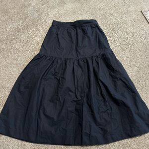 Bershka black midi skirt size xl